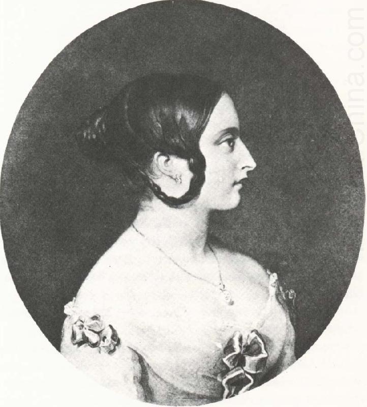 drottning victoria 1840 21ar gammal, unknow artist
